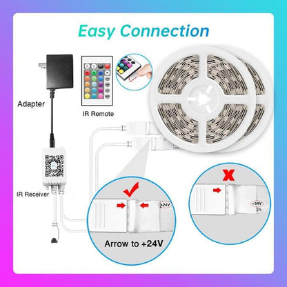 100Ft Bluetooth LED Strip Lights, Music Sync LED Lights Strip, RGB Color Changin