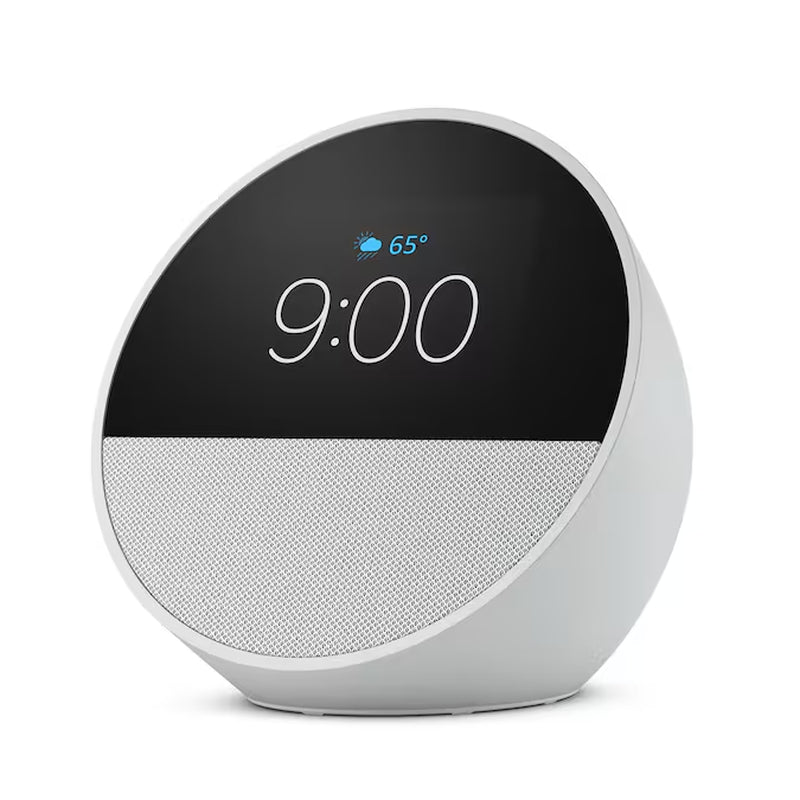 Echo Spot (2024 Release), Smart Alarm Clock with Vibrant Sound and Alexa - Ocean Blue