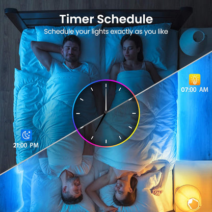 100Ft Bluetooth LED Strip Lights, Music Sync LED Lights Strip, RGB Color Changin